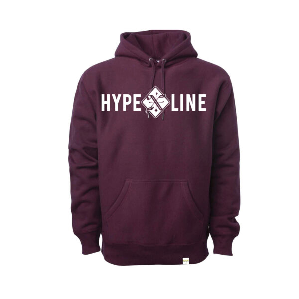 hypeline maroon hoodie